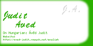 judit aved business card